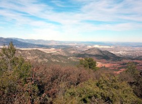 Vistas desde el Pico del Águila, con la Sierra Quípar y parte del Valle de Burete en primer plano. Por Pedro Abellán Robles